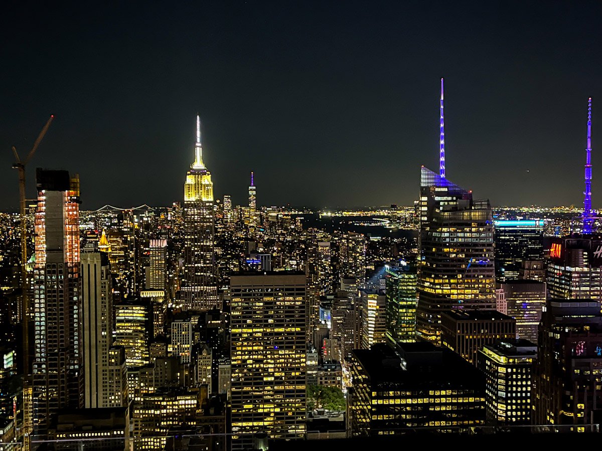 Top of the Rock at Night.